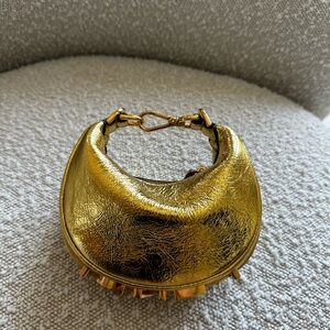 FENDI GOLD FENDIGRAPHY MICRO WRISTLET RARE!!! AUTHENTIC